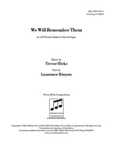 We Will Remember Them SATTB choral sheet music cover